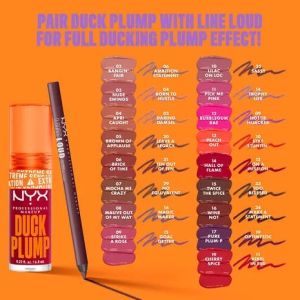Гланц за устни с пикантен джинджифил с цвят и много блясък NYX Professional Makeup Duck Plump High Pigment Lip Gloss