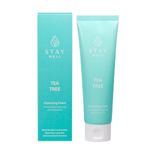 Веган почистваща пяна с чаено дърво Stay Well  Vegan Tea Tree Cleanser 130 ml