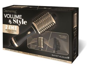 2 в 1 четка за издухване и обем с керамично и турмалиново покритие Demeliss Air Brush Volume & Style