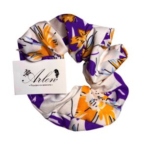 Шарено скрънчи ластик за коса Arlen.bg Scrunchie - различни цветове