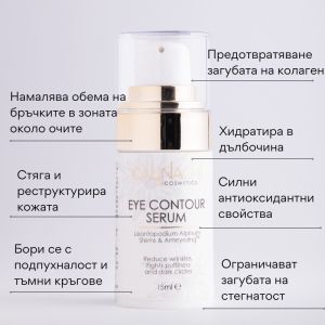 Околоочен анти-ейдж серум против тъмни кръгове и подпухналост Calinachi Eye Contour Serum 15ml