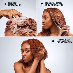 Интензивно възстановяващ шампоан за третирана  къдрава коса Redken Acidic Bonding Curls Shampoo 300ml