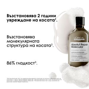 Лимитирана подаръчна кутия с грижа за молекулярно възстановяване на увредена коса Loreal Professionnel Glacial Utopia Absolut Repair Molecular Kit 2024