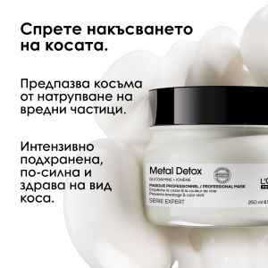 Лимитирана подаръчна кутия за предпазване на цвета на боядисаната коса Loreal Professionnel Metal Detox 