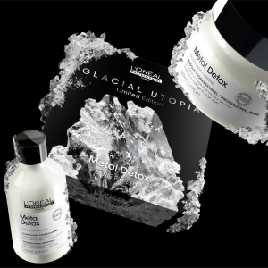 Лимитирана подаръчна кутия за предпазване на цвета на боядисаната коса Loreal Professionnel Metal Detox 