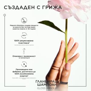 Пълнител за шампоан за гладка и сияйна коса Kerastase Gloss Absolu Bain Hydra-Glaze Shampoo Refill 500ml