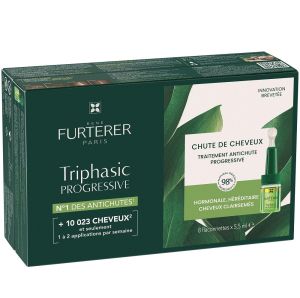 Промо - Серум против прогресивен косопад René Furterer TRIPHASIC PROGRESSIVE 8 ампули х 5,5мл