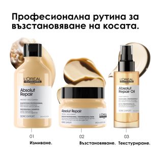 Възстановяваща грижа за увредена коса в лимитирана празнична кутия L'Oréal Professionnel Absolut Repair Kit 2025 Meteora