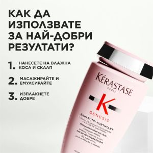 Подсилващ шампоан против косопад за суха плътна коса Kerastase Genesis Nutri-Fortifiant 250ml