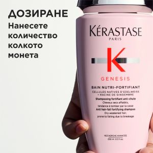 Подсилващ шампоан против косопад за суха плътна коса Kerastase Genesis Nutri-Fortifiant 250ml
