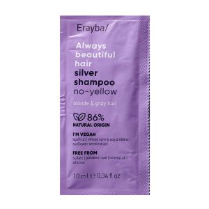 Тониращ шампоан за нежелани жълти оттенъци Erayba ABH Silver Shampoo 10мл