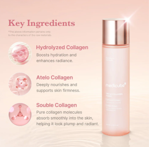 Колагенов тонер за изглаждане, уплътняване и хидратиране на кожата Medicube Triple Collagen Toner 4.0 140ml
