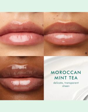 Подхранващ балсам за устни с арганово масло и пептиди Мента Moroccanoil Argan Butter Lip Balm Mint Tea 15ml