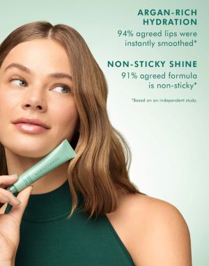 Подхранващ балсам за устни с арганово масло и пептиди Мента Moroccanoil Argan Butter Lip Balm Mint Tea 15ml