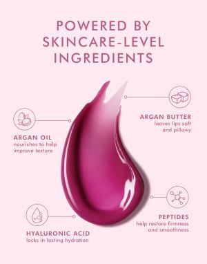 Подхранващ балсам за устни с арганово масло и пептиди Нар Moroccanoil Argan Butter Lip Balm Pomegranate Berry 15ml