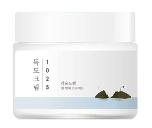 Лек овлажняващ крем за лице за ежедневна грижа ROUND LAB 1025 Dokdo Cream 80 ml