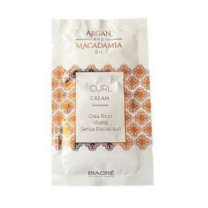 Крем за къдрици с арган и макадамия за всеки тип коса Biacre Argan & Macadamia Curl Cream 10ml