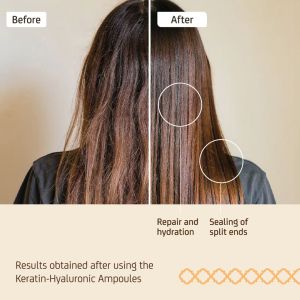 Възстановяваща ампула с кератин за увредена коса NuggelaSule Keratin-Hyaluronic Ampoules 10ml