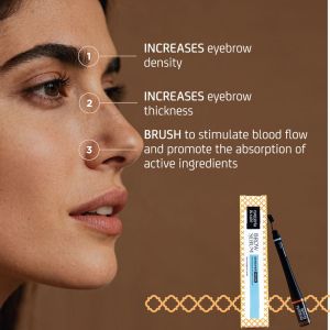 Натурален серум за укрепване, обем и растеж на вежди NuggelaSule Amazonic Eyebrows Densifier Serum Brush 2.5ml