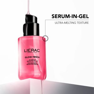 Озаряващ бустер серум за глоу ефект с хиалуронова киселина LIERAC Glow Fresh Radiance Booster Serum 30ml