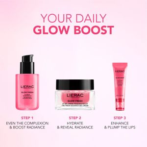 Озаряващ бустер серум за глоу ефект с хиалуронова киселина LIERAC Glow Fresh Radiance Booster Serum 30ml