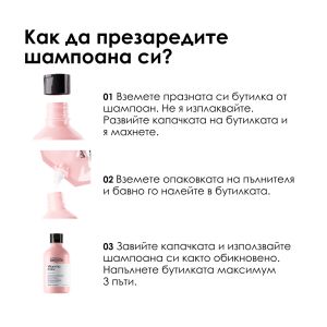 Пълнител за шампоан за боядисана коса с ресвератрол L'Oréal Vitamino Color Resveratrol Shampoo Refill 500ml