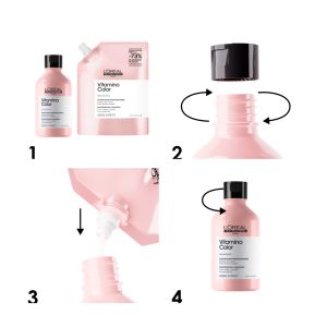 Пълнител за шампоан за боядисана коса с ресвератрол L'Oréal Vitamino Color Resveratrol Shampoo Refill 500ml