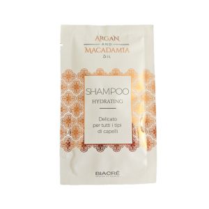 Хидратиращ шампоан с арган и макадамия за всеки тип коса Biacre Argan & Macadamia Shampoo Hydrating 10ml