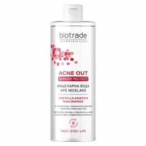 Мицеларна вода за чувствителна, мазна и склонна към акне кожа BIOTRADE Acne Out Barrier Protect Micellar Water 400ml