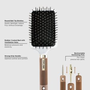 Професионална плоска четка за разресване и изглаждане CHI LAVA Paddle Brush