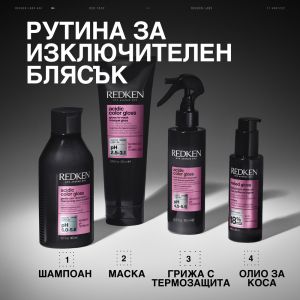 Гланц маска за коса за блясък и хидратация Redken Acidic Color Gloss Gloss-in-Mask 50ml