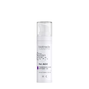 Изсветляващ серум против пигментни петна с пептиди и 5% ниацинамид BIOTRADE Re: AGE Brightening Serum 30ml