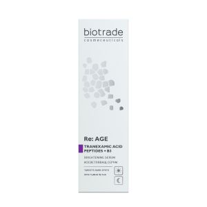 Изсветляващ серум против пигментни петна с пептиди и 5% ниацинамид BIOTRADE Re: AGE Brightening Serum 30ml