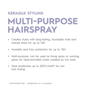 Многофункционален лак за коса с термозащита до 230°C Kerasilk Styling Multi-Purpose Hairspray 238g