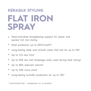 Спрей за изправяне на косата с термозащита до 230°C Kerasilk Styling Flat Iron Spray 150ml