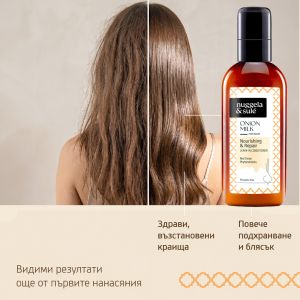 Подхранващо мляко за коса за мекота и конттрол на фриза NuggelaSule Onion Hair Milk 100ml