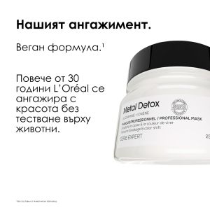 Маска за предпазване на цвета на боядисаната коса Loreal Professionnel Metal Detox Mask 250ml