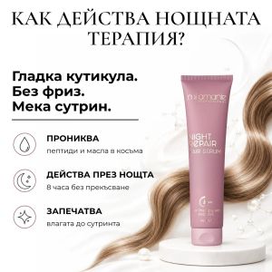 Нощен пептиден серум за възстановяване на косата Mi Amante Night Repair Hair Serum 150ml 