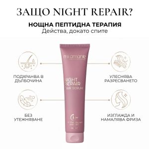 Нощен пептиден серум за възстановяване на косата Mi Amante Night Repair Hair Serum 150ml 