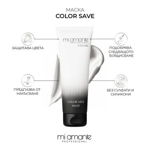 Маска за запазване на цвета на боядисана коса Mi Amante colori Color Save Hair Mask 250ml