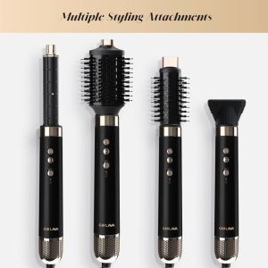 Мултистайлер 5-в-1 за сушене, къдрици и обем 1300W CHI LAVA AirGlam Multi Styler Black