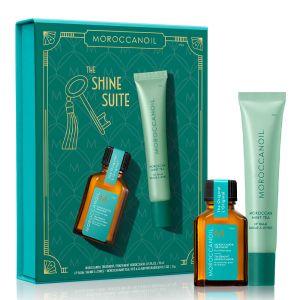 Лимитиран комплект за блясък и грижа за устните Moroccanoil The Shine Suite Moroccan Mint Tea
