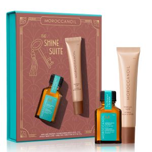 Лимитиран комплект за блясък и грижа за устните Moroccanoil The Shine Suite Vanilla Date