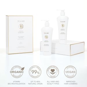 Възстановяващ комплект за суха и увредена коса T-LAB Professional Coco Therapy Hair Duo Set 2х300ml