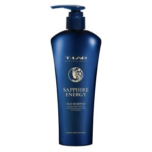 Укрепващ шампоан против накъсване за слаба и изтощена коса T-LAB Professional Sapphire Energy Duo Shampoo 300ml