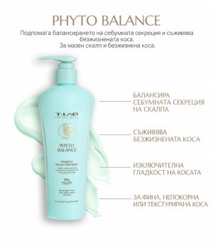 Професионален комплект за себорегулираме на мазен скалп T-LAB Professional Phyto Balance Duo Set 2х300ml