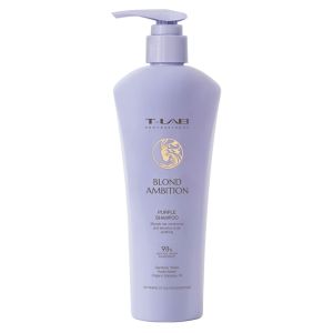 Лилав шампоан против жълти оттенъци за руса коса T-LAB Professional Blond Ambition Purple Shampoo 300ml