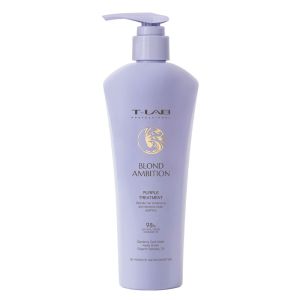 Тонираща балсам терапия против жълти оттенъци за сияйно руса коса T-LAB Professional Blond Ambition Purple Treatment 300ml