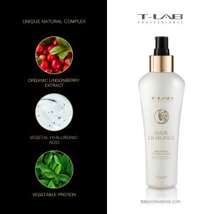 Мултифункционален стилизиращ лосион за дефиниране, оформяне и обем T-LAB Professional Hair Designer One-For-All Styling Lotion 150ml