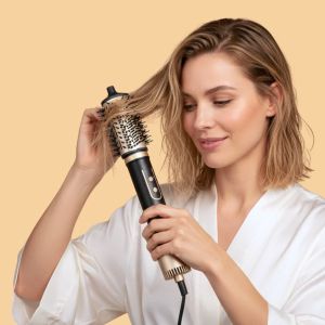 Четка 2-в-1 с горещ въздух за изсушаване, изглаждане и обем Demeliss Volume & Style Brush 